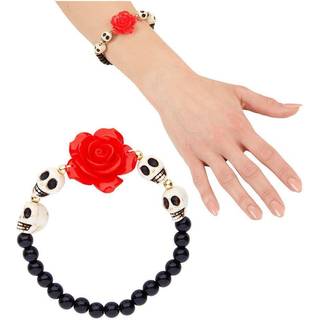 Day of the Dead armbånd med kranier