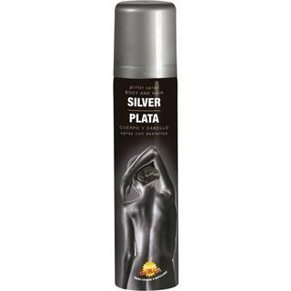 Krop/hår spray sølv glitter