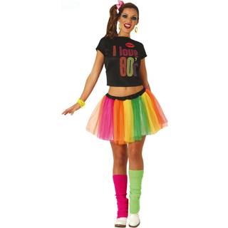 I Love 80´s t-shirt og skørt