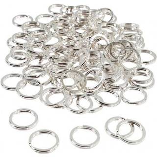 Forsølvet Splitring 15 mm - 100 stk. til Smykker
