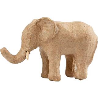 Elegant Papmaché Elefant - 9x13 cm Dekoration
