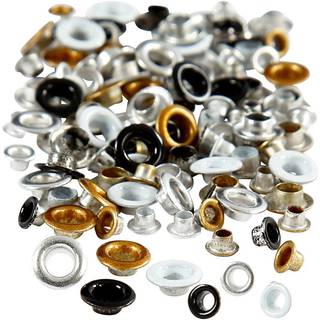 Ösen rund silber 120 Stück - Silber