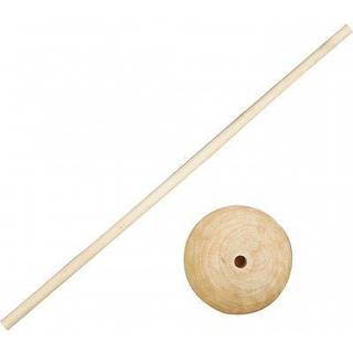 Rundstokke m. fod | 6,5mm x 30cm | 5 stk.