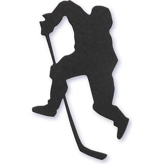 Kartonmærkat Ishockeyspiller 54x64 mm - 10 stk.