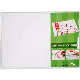 Lav selv julekalender (blank), 5 stk