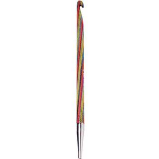 KnitPro Symfonie Udskiftbare TUNESISKE hæklenåle (3-8.00mm) 4.00 mm Indhold:1 tunesisk hæklenål Materiale:Højpoleret, multifarvet birketræ Type: Tunesisk hæklenål Størrelser:2.00-15.00 mm. Længde:15 cm Wire/kabel følger ikke med. Kan bruges sammen med alle kabler fra KnitPro..