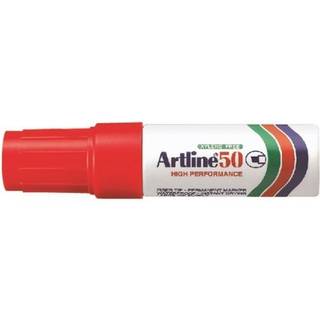 Marker 50 Permanent 6.0 rød, Artline EK-50 red, 12stk
