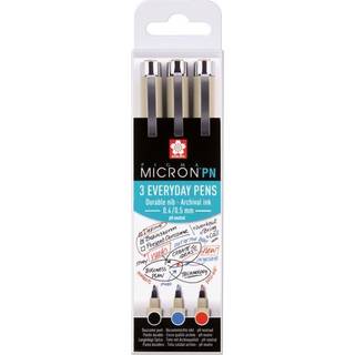Pigma Micron PN 3p sor/blå/rød