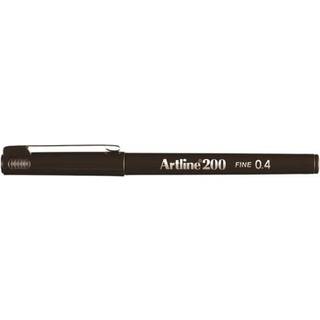 Fineliner 200 Fine 0.4 mørkebrun, Artline EK-200 D.brown, 12stk