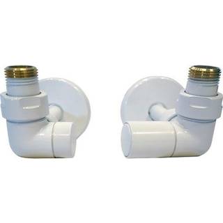Kriss Corner Ventilsæt med flange hvid