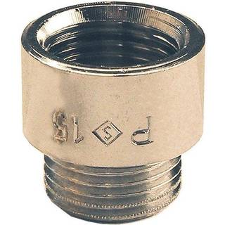 Haneforlænger 1/2" x 100 mm, muffe/nippel, krom
