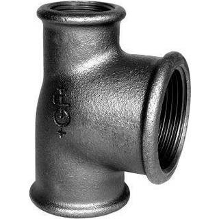 +GF+ tee 90° sort reduceret 1-1 1/4-3/4''
