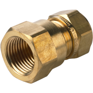Overgang 3/8" - 15 mm med muffe Kompressions Fittings