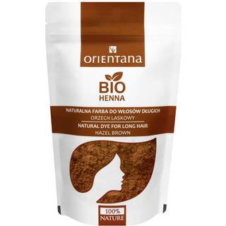 Orientana Bio Henna Natural Dye Permanent hårfarve Skygge Hazel Brown 100 g - 100 g
