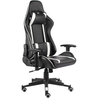 Drejelig Gamingstol Pvc - Hvid / Uden fodskammel