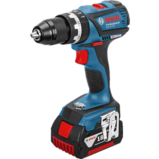 Bosch GSB 18V-EC Slagbore-/skruemaskine med 2x5,0 Ah batterier