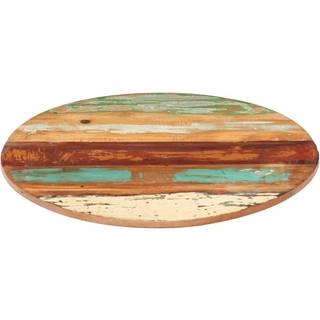 bordplade 15-16 mm rund 50 cm massivt mangotræ