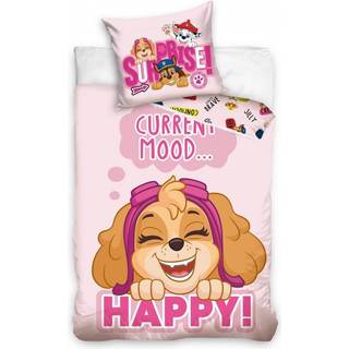 Paw Patrol Sengetøj ''Happy'' 140 x 200 cm, 100 procent bomuld