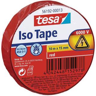 tesa electrical insulation tape - 15 mm x 10 m - red