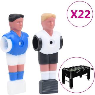 spillerfigurer til bordfodbold til 15,9 mm stang 22 stk.