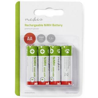 Genopladeligt Ni-MH-batteri AA - 2000 mAh - 4 stk.