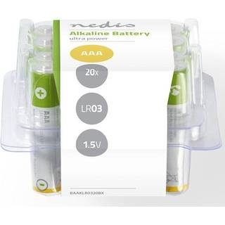 Nedis Alkaline Batteri AAA | 1.5 V DC | 20-Pakke