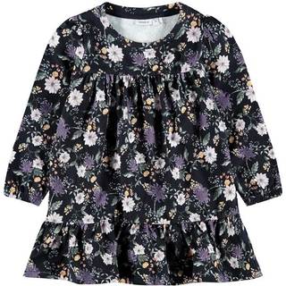 Name It Kjole Dark Sapphire Blomster