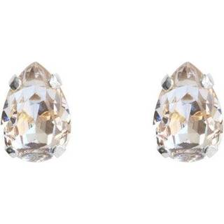 Petite Drop Stud øreringe crystal rhodium