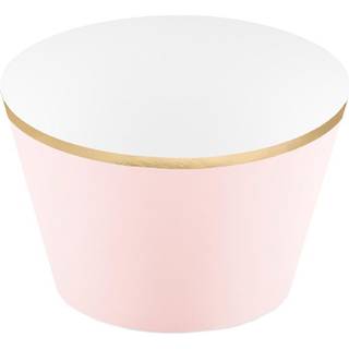 6 stk Cupcake wrappers Muffinkopper lys pink