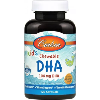 Kid's tyggetablet DHA, 100mg Orange - 120 softgels