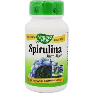 Natures Way - Spirulina 100 Kapsler
