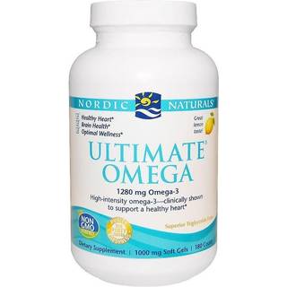 Nordic Naturals - Ultimate Omega, 1280mg Citron (EAN 768990037900) - 180 bløde kapsler