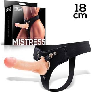 Mistress Elastic Strap-on Silicone Dildo 18 cm