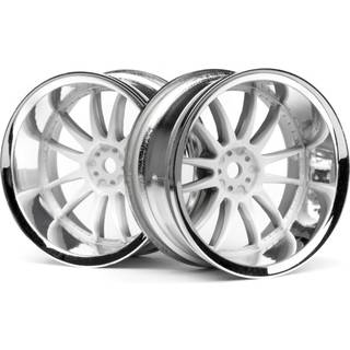 HPI - HP3285 - Work Xsa 02C Wheel 26Mm Chrome/White (9Mm Offset)
