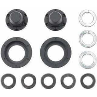 Hub Nuts for Single Wheels (Black/2pcs.)