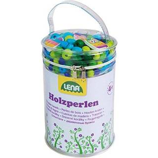 Træperler Stor pakke Blå - Lav-det-selv Halskæde