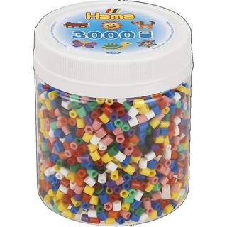 Hama Midi, perler, 3.000 stk., mix 00, 10 standardfarver [Levering: 1-2 dage]