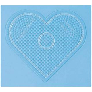 Hama Midi Stiftplade 233TR Stort Hjerte Transparent 1 stk transparent stiftplade med 591 stifter. Plade 233TR er formet som et stort hjerte. Hjertet måler ca. 17x15.5 cm. .