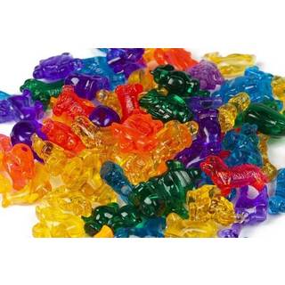 Pearl'n'fun dyremotiv perler - Transp. Mix 100g