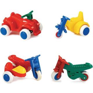 Vikingtoys 10 cm Chubbies Bikes køretøjer - 4 stk i sæt - Fra 1 år.