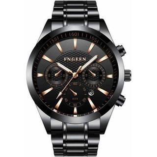 FNGEEN Armbåndsur Steel Sort/Sort