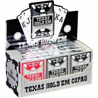 Copag 100% Plastic Poker - Dual Index, Rød