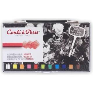 Plastic Box X12 Coloured Carres Ass