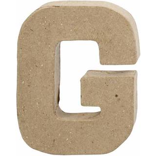 Håndlavet Bogstav G i Papmaché - 10 cm