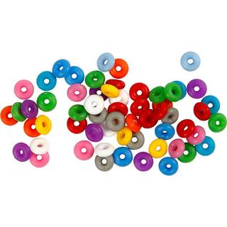 Farverige Stopringe til DIY - 48 stk. i Assorterede Farver