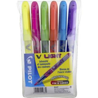 Pilot Pen Pilot V Light - highlighter - blue green yellow orange violet pink (pack of 6)