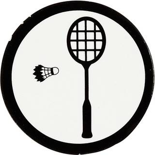 Kartonmærkater til Badmintonketcher - 20 stk.