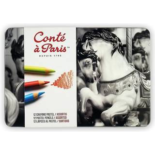CONTE Pastel pencils set 12pcs ass in metal box
