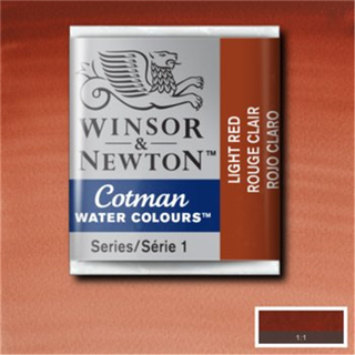 Winsor & Newton Cotman akvarelfarve half pan – Light Red 362