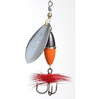 Myran Wipp Spinner Sort / Orange / Sølv 3g
